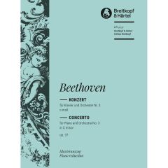 BREITKOPF & HARTEL BEETHOVEN Piano Concerto No.3 In C Minor Op.37 For Two Pianos