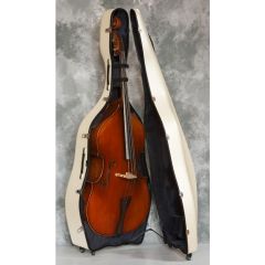 BOSCO VIOLIN SUPPLY JWE Fiberglass Bass Transport Case, White