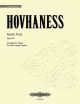 EDITION PETERS HOVHANESS Mystic Flute Opus 22 Arranged For Guitar By Aaron Larget-caplan
