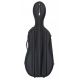 EASTMAN LIGHTWEIGHT Woven Semi-rigid Cello Case Size 4/4 With Wheels, Black